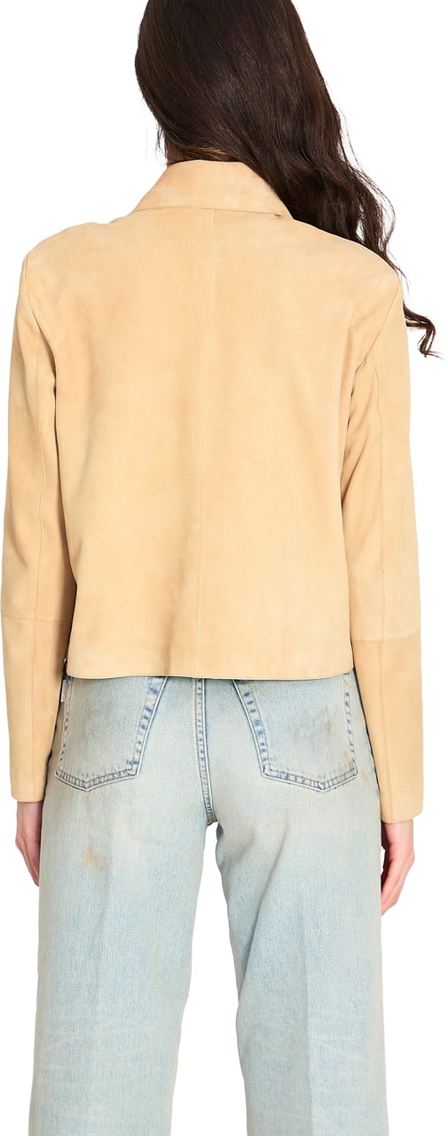 ARMA Emy suede jacket Beige