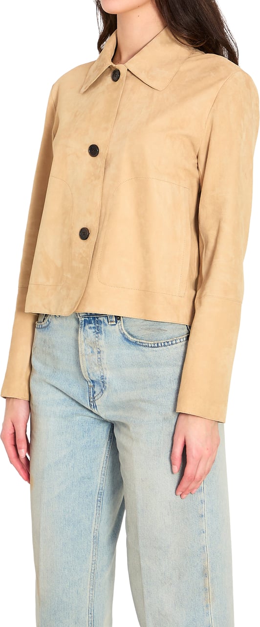 ARMA Emy suede jacket Beige