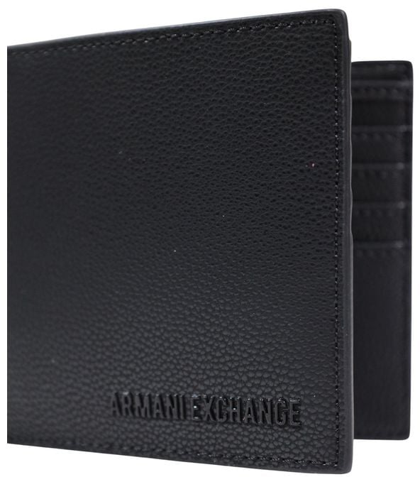 Armani Exchange Black Polyester Wallet Zwart