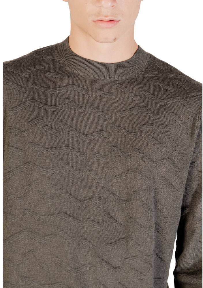 Armani Exchange Green Marabou Sweatshirt Groen