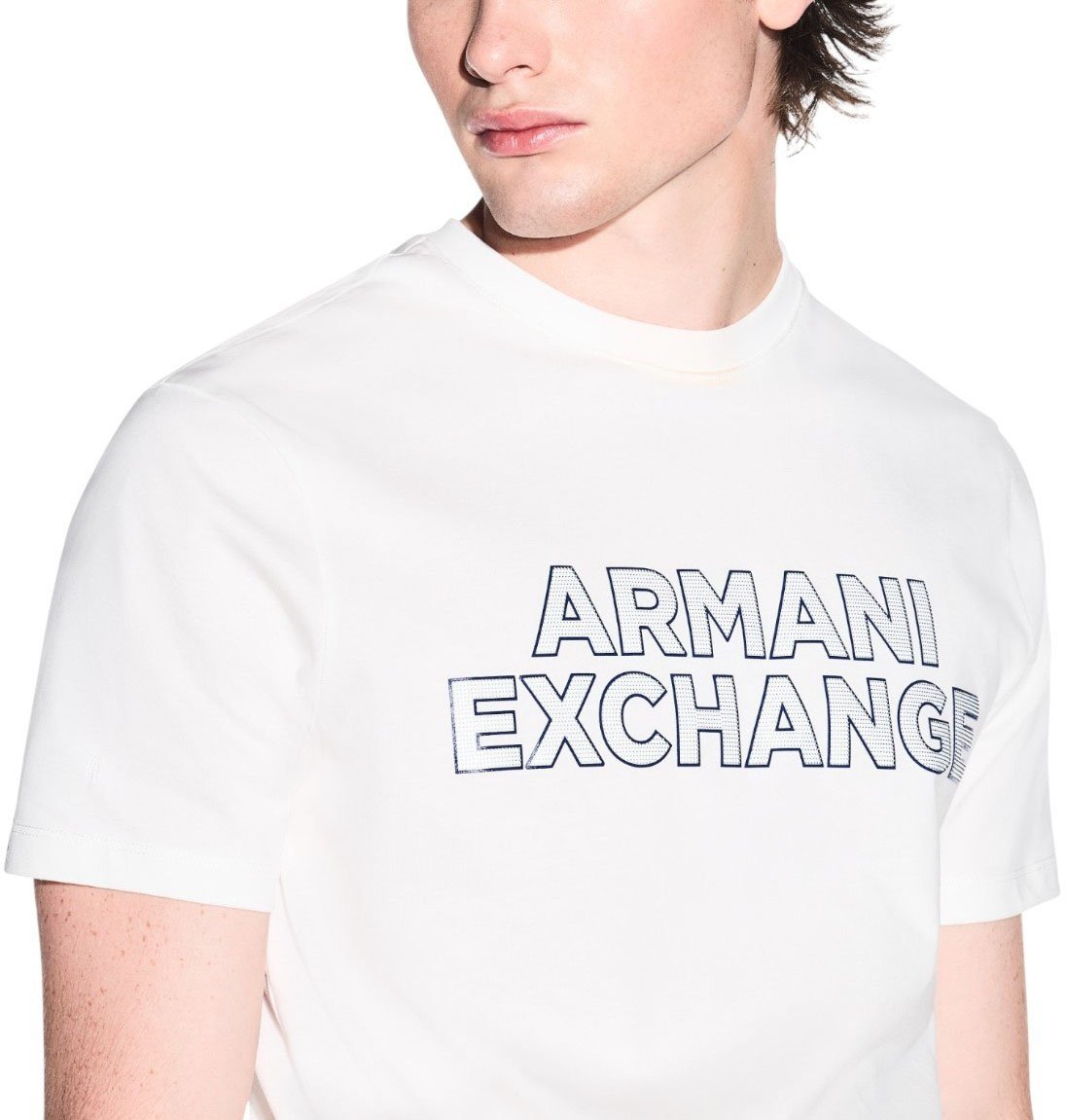 Armani Exchange Heren T-shirt Wit