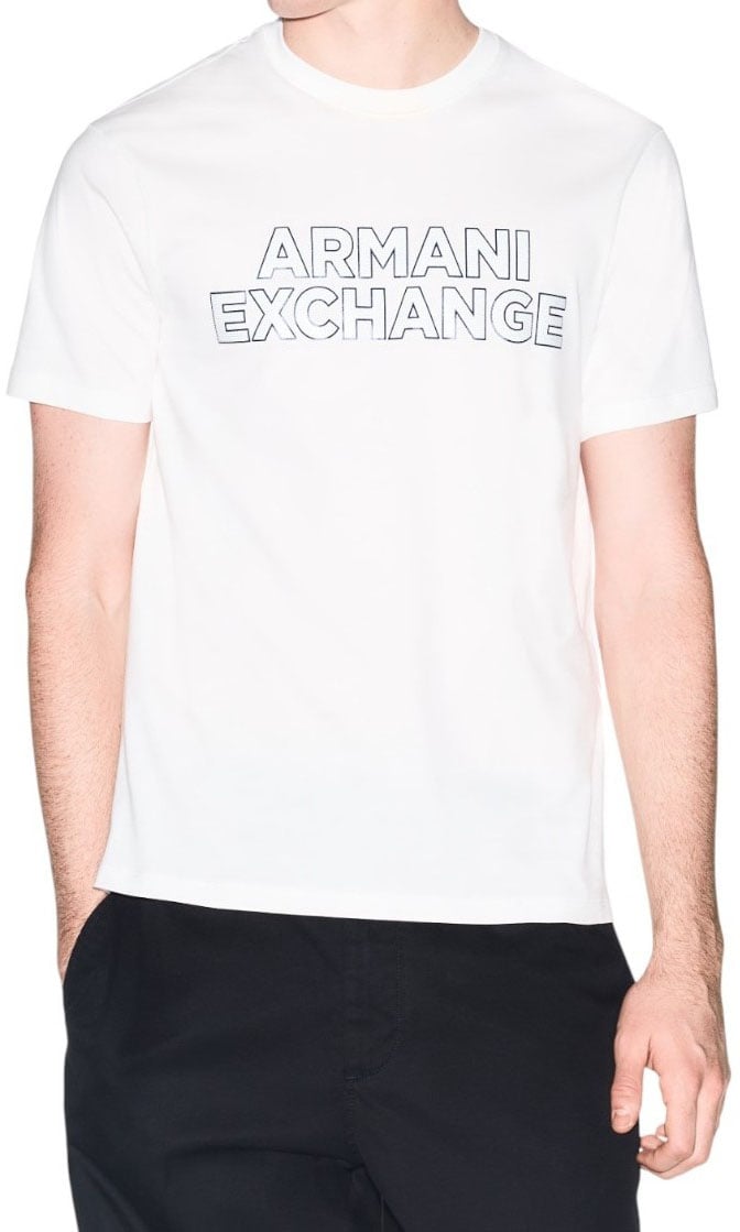 Armani Exchange Heren T-shirt Wit