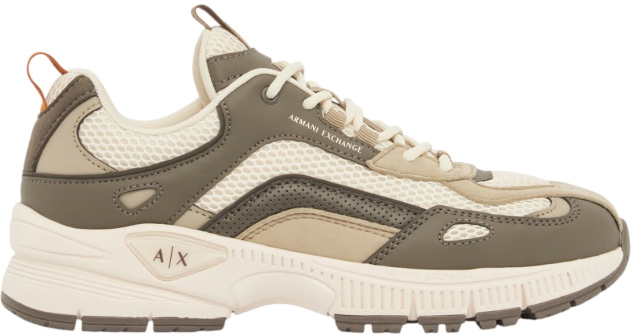 Armani Exchange Heren Sneakers Bruin