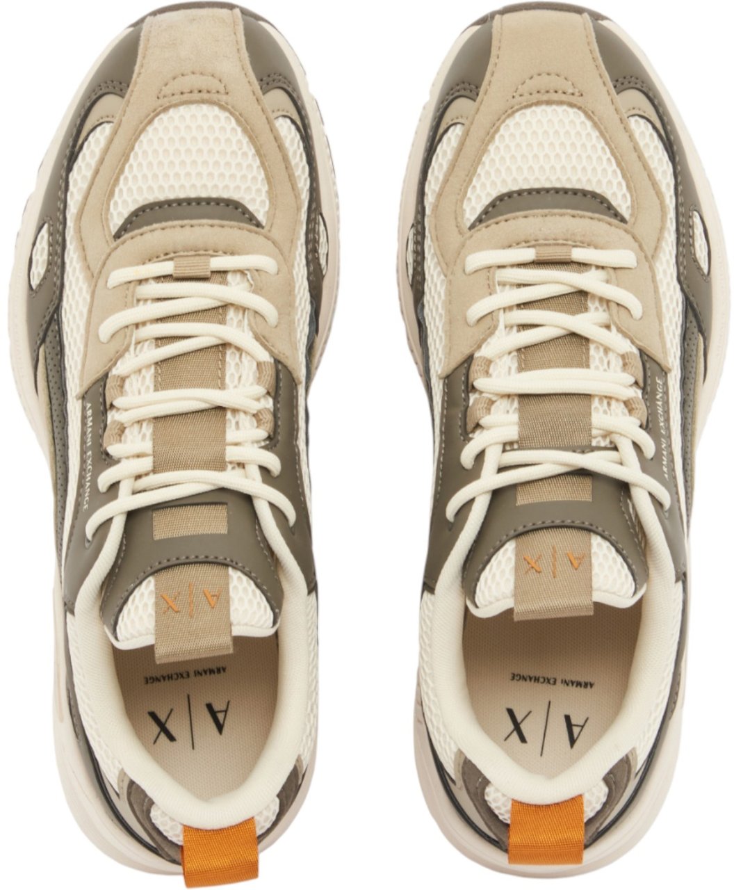 Armani Exchange Heren Sneakers Bruin