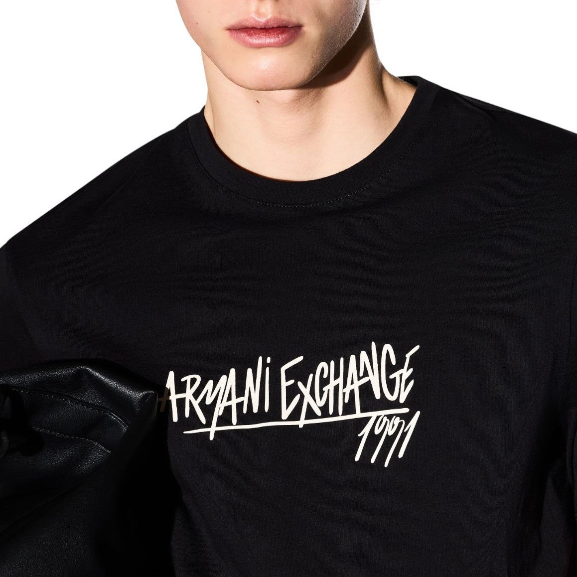 Armani Exchange Heren T-shirt Zwart