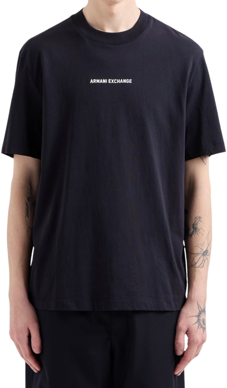 Armani Exchange Heren T-shirt Blauw