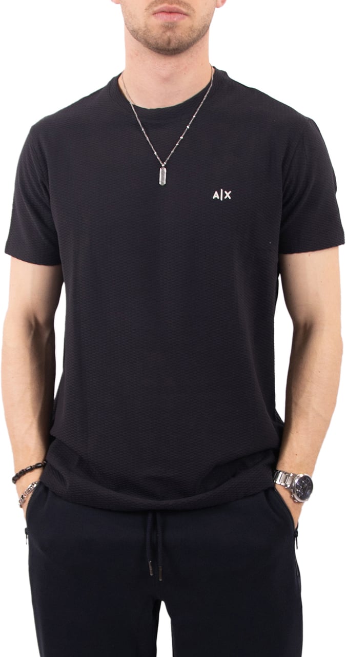 Armani Exchange Armani Exchange T-Shirt (Waffle) Blauw