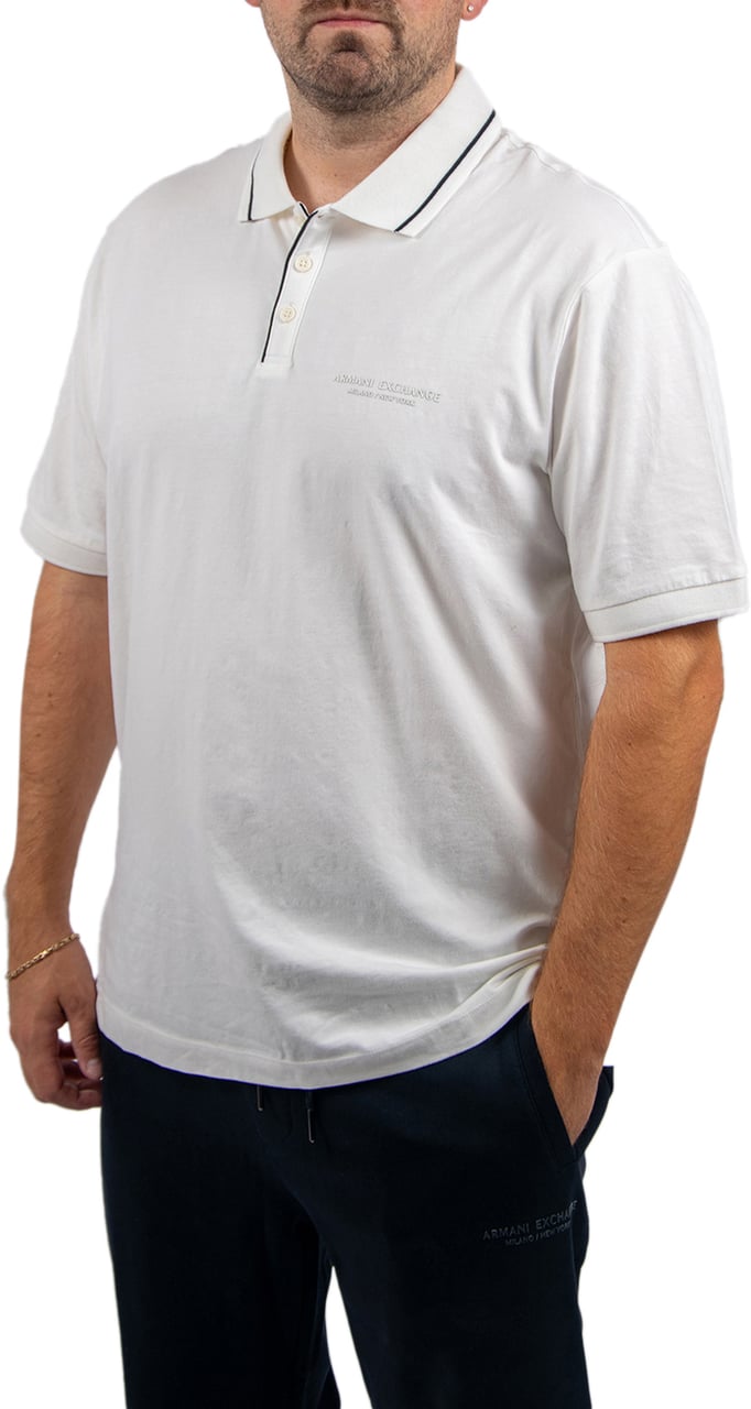 Armani Exchange Armani Exchange Polo Shirt Wit
