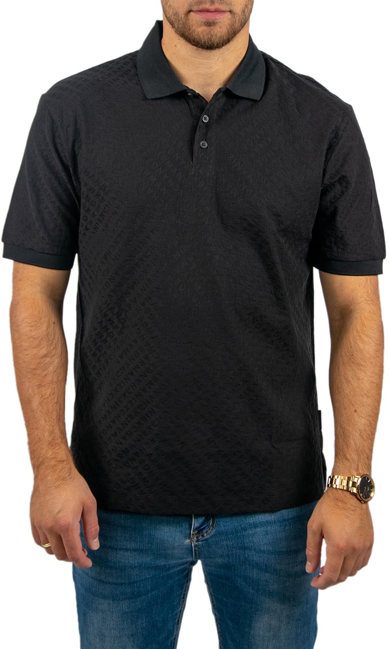 Armani Exchange Armani Exchange Polo Shirt Zwart