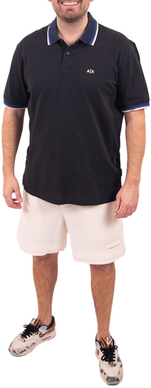 Armani Exchange Polo Shirt Blauw