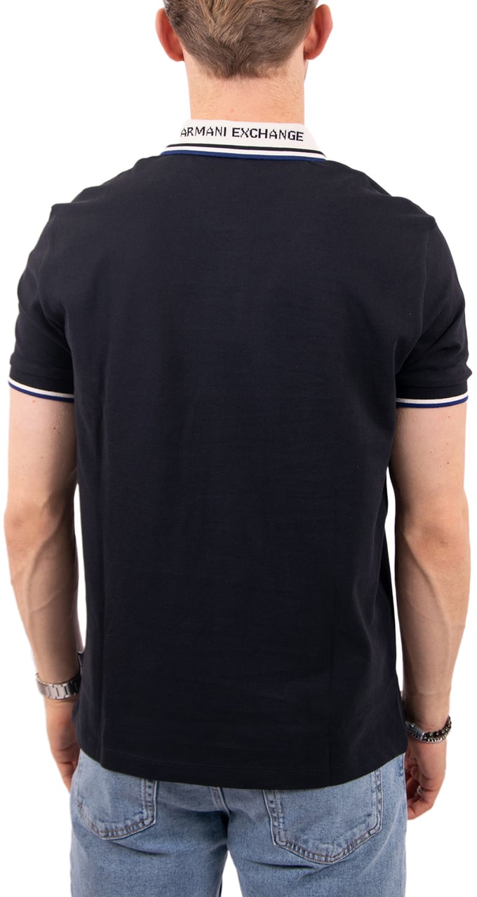 Armani Exchange Polo Shirt Blauw