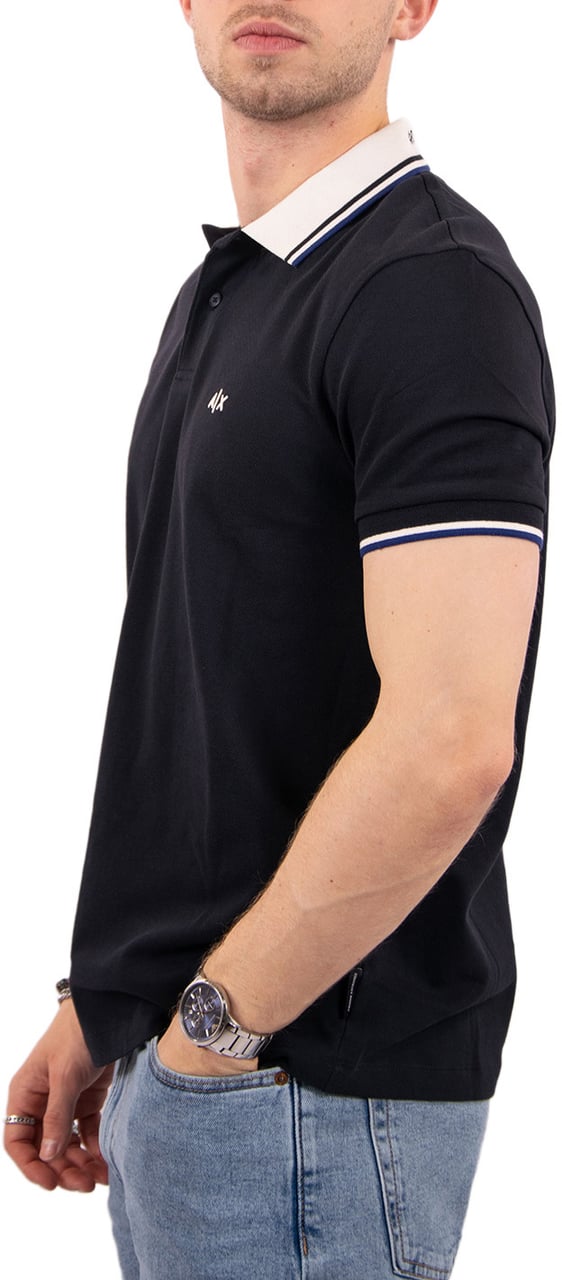 Armani Exchange Polo Shirt Blauw