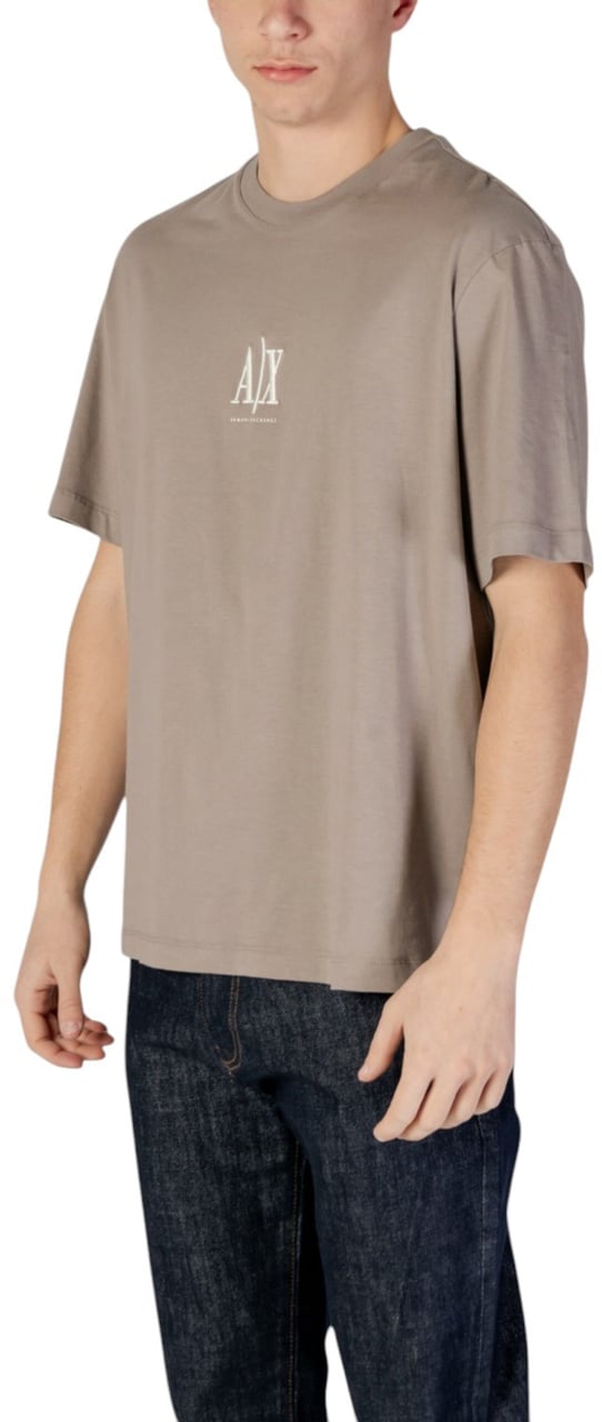 Armani Exchange Heren T-shirt Bruin