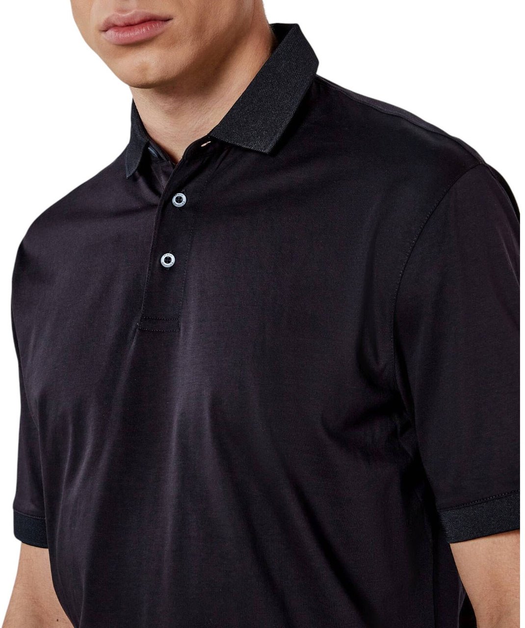 Armani Exchange Heren Polo Zwart