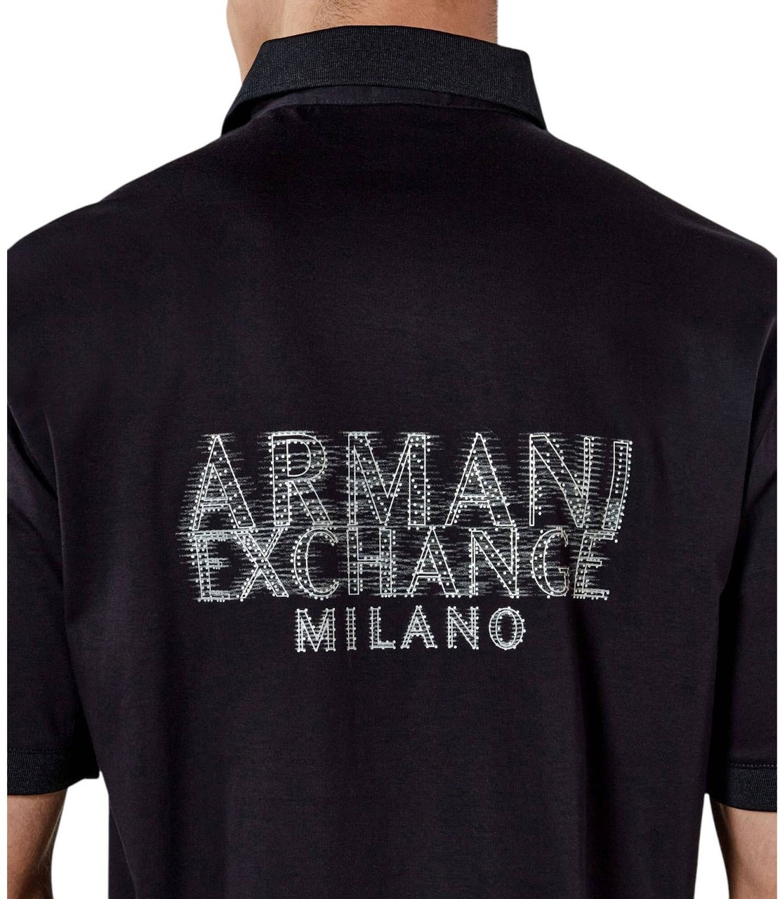 Armani Exchange Heren Polo Zwart