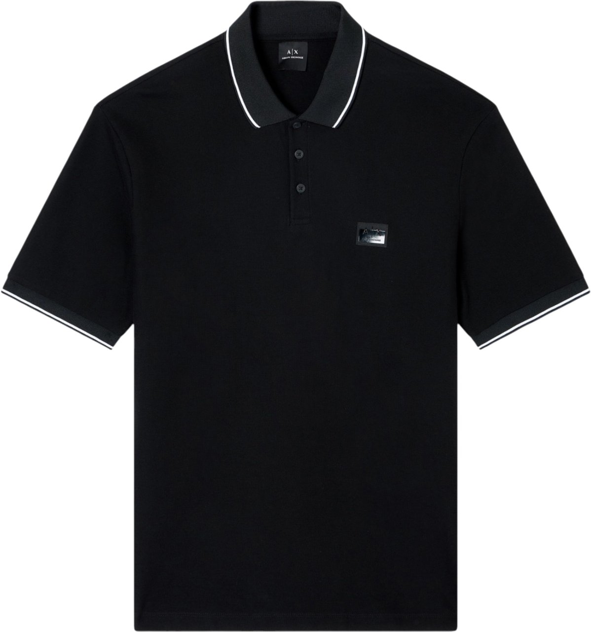 Armani Exchange Heren Polo Zwart