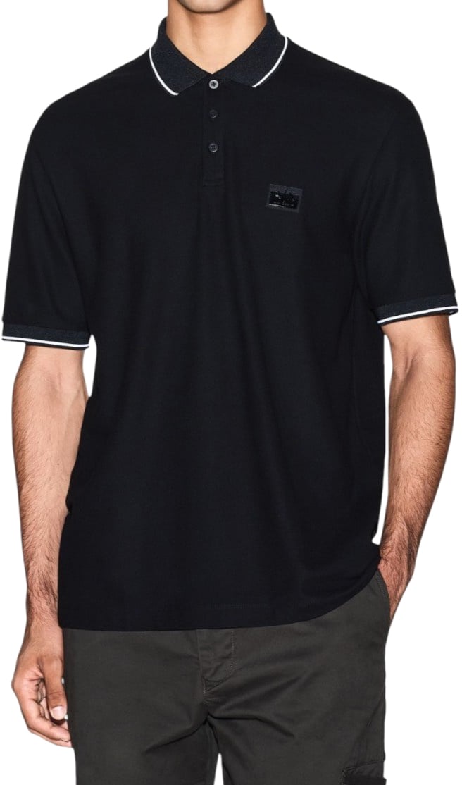 Armani Exchange Heren Polo Zwart