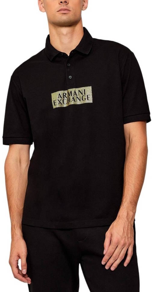 Armani Exchange Heren Polo Zwart