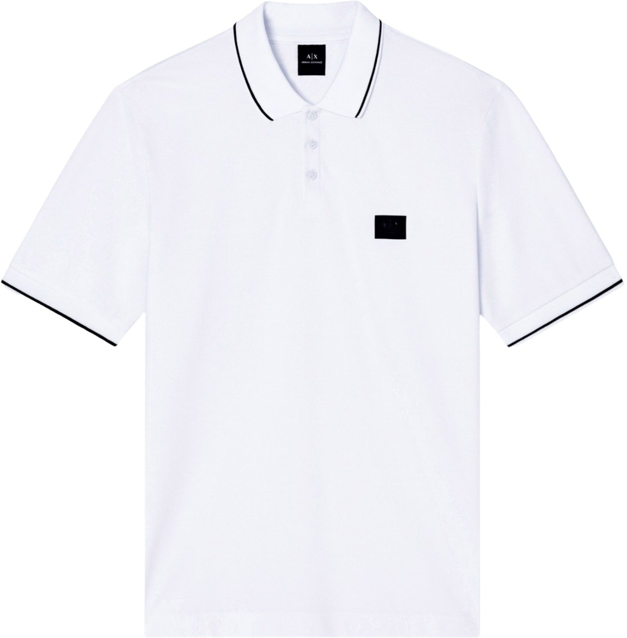 Armani Exchange Heren Polo Wit