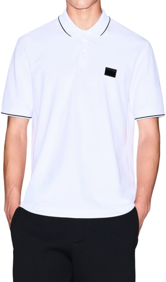Armani Exchange Heren Polo Wit