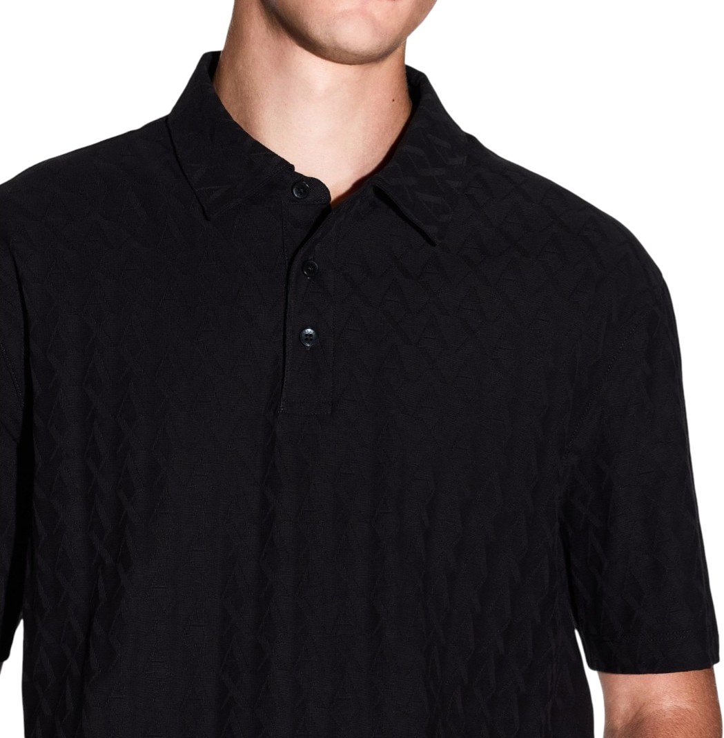 Armani Exchange Heren Polo Zwart