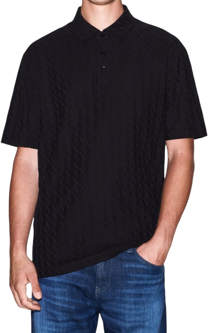 Armani Exchange Heren Polo Zwart