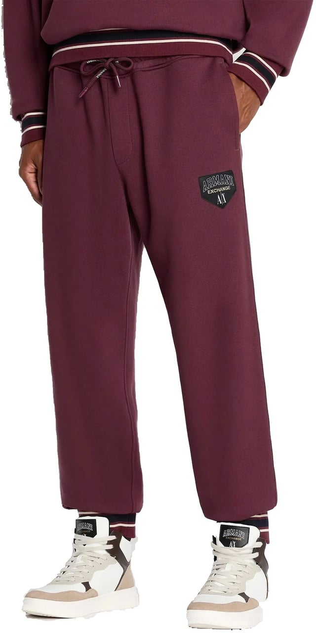 Armani Exchange Jump Sweats Maroon Maroon