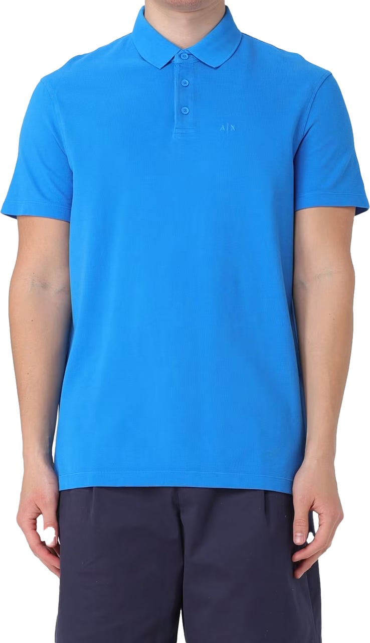 Armani Exchange T-Shirts And Polos Blu Elettrico Blauw