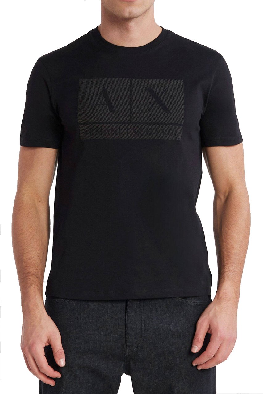 Armani Exchange T-Shirts And Polos Black Zwart