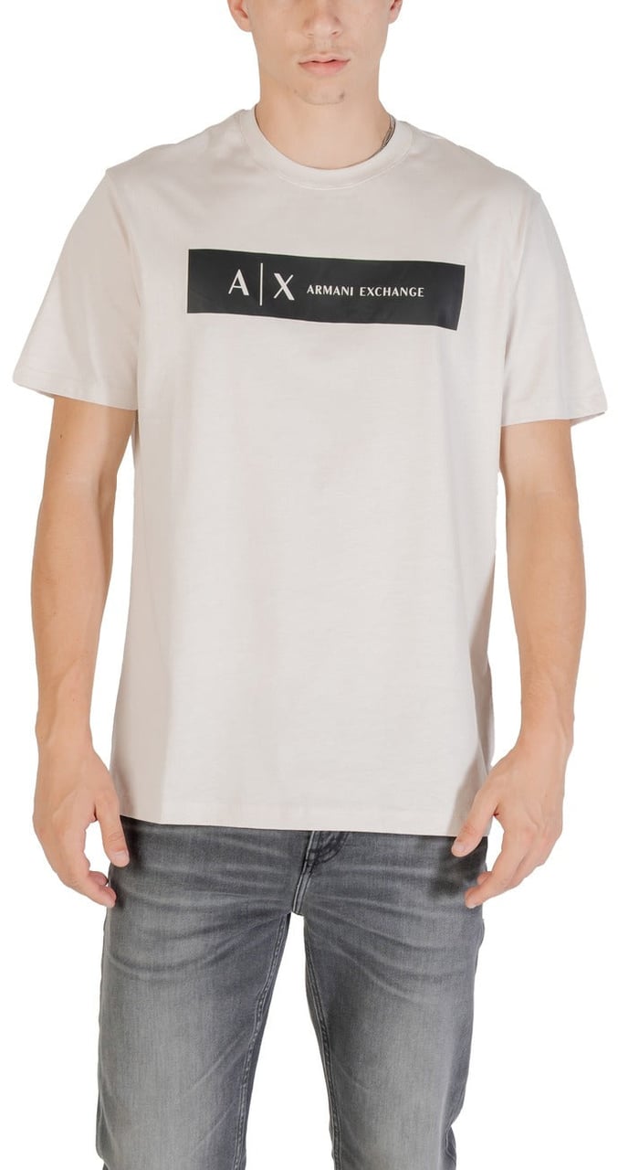 Armani Exchange Men T-Shirt Beige