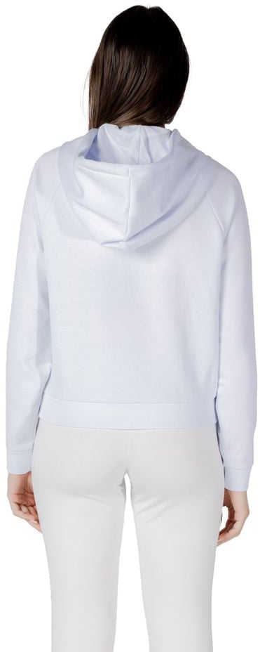 Armani Exchange White Viscose Hoodie Wit