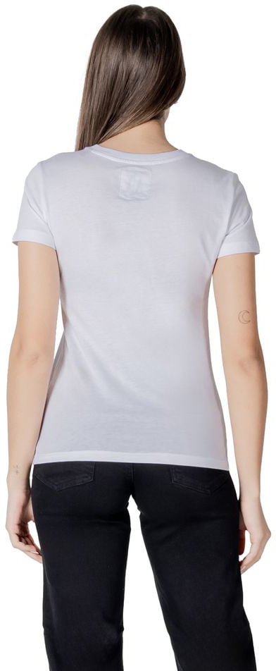 Armani Exchange White Cotton T-Shirt Wit