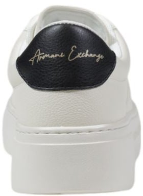 Armani Exchange Black Polyester Chunky Sneakers Zwart