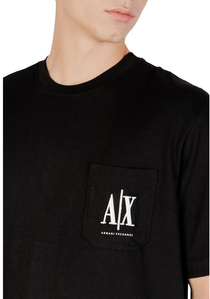 Armani Exchange Black Cotton Sportswear Zwart