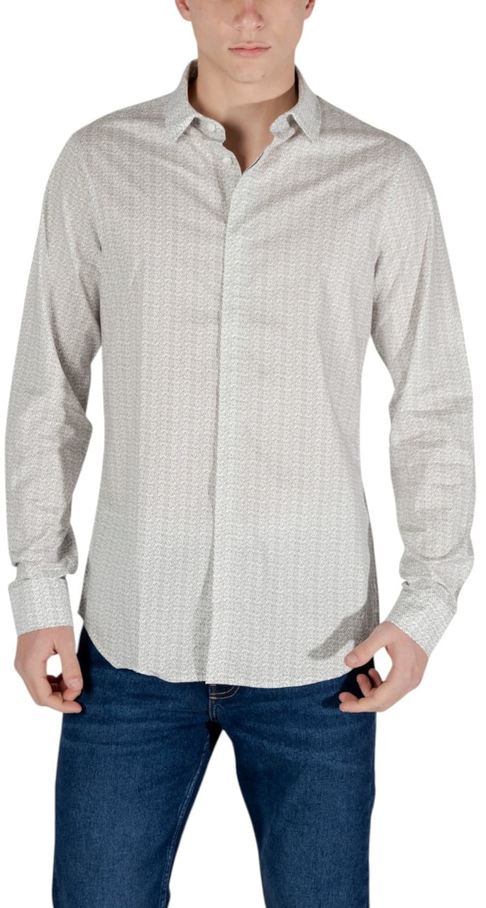 Armani Exchange Men Shirt Beige
