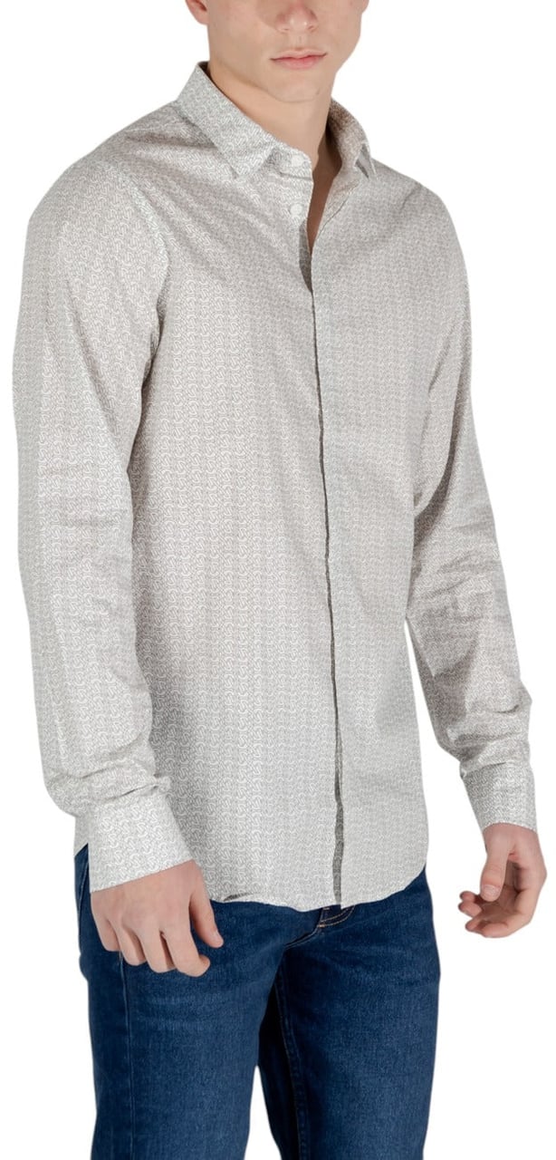 Armani Exchange Men Shirt Beige