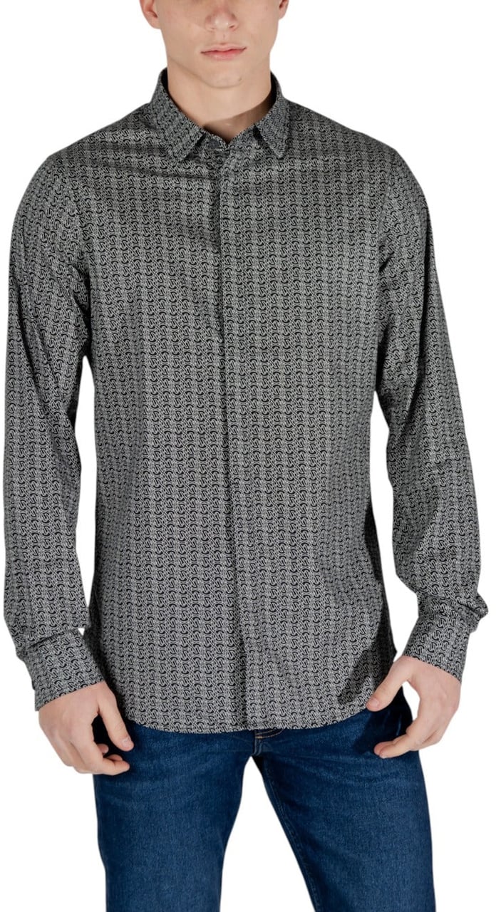 Armani Exchange Men Shirt Zwart