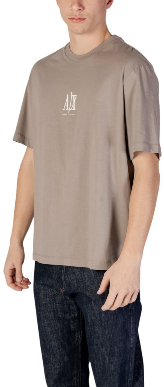 Armani Exchange Men T-Shirt Beige