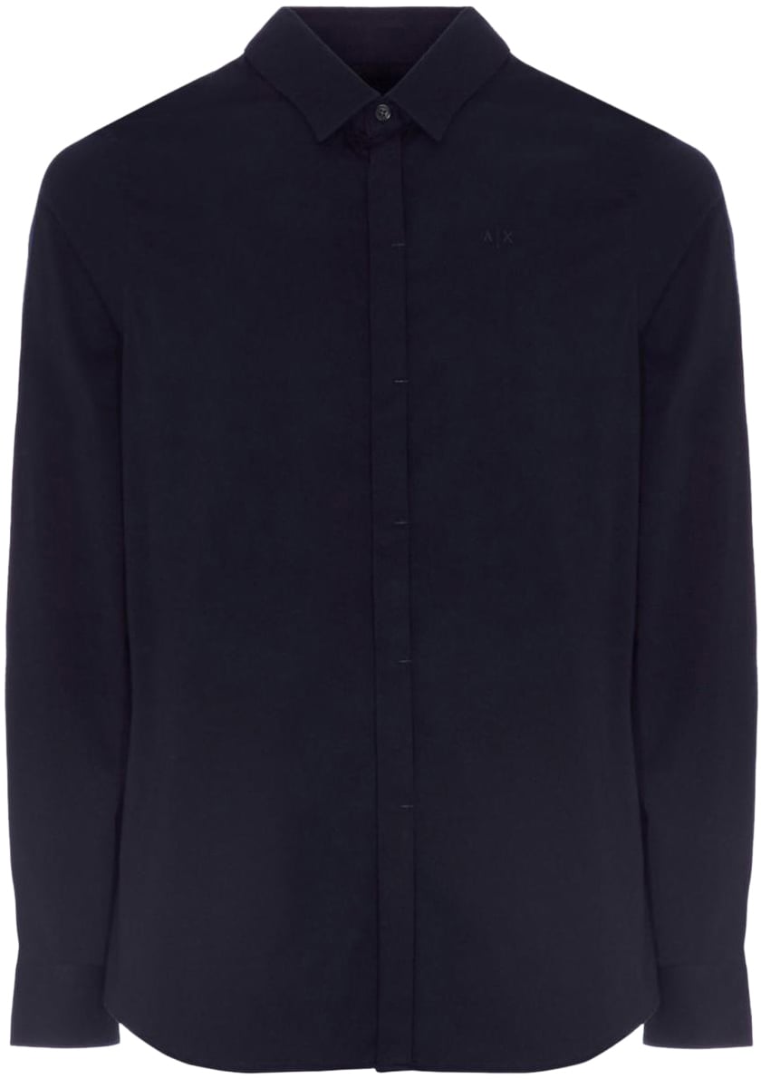 Armani Exchange Shirts Blue Navy