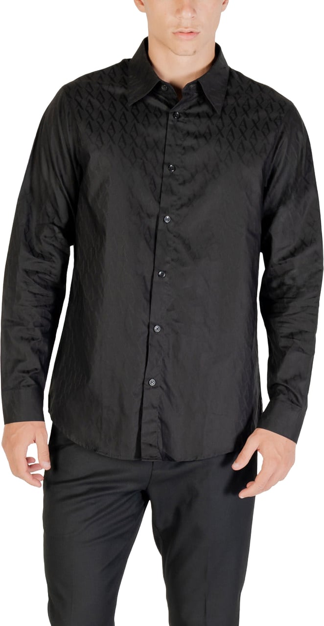 Armani Exchange Men Shirt Zwart