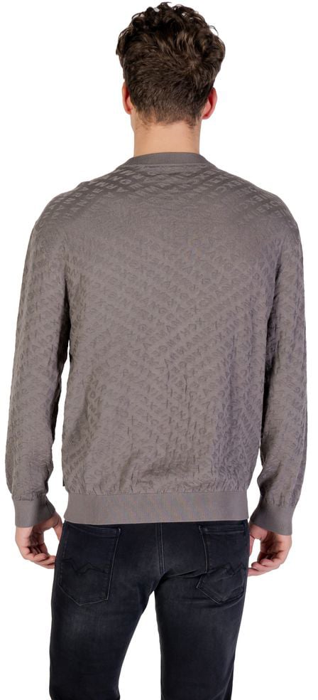 Armani Exchange Gray Polyamide Sweatshirt Grijs