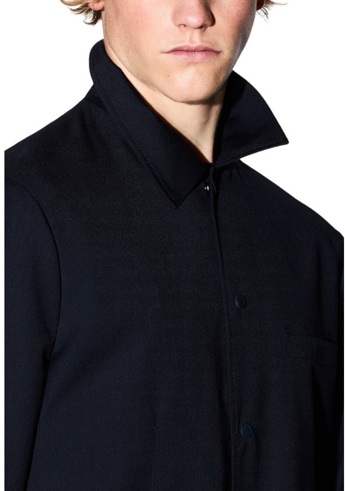 Armani Exchange Black Polyester Blazer Zwart