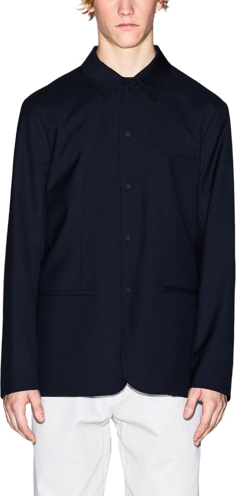 Armani Exchange Black Polyester Blazer Zwart