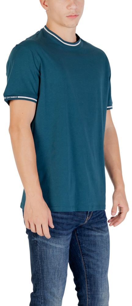 Armani Exchange Black Cotton T-Shirt Wit