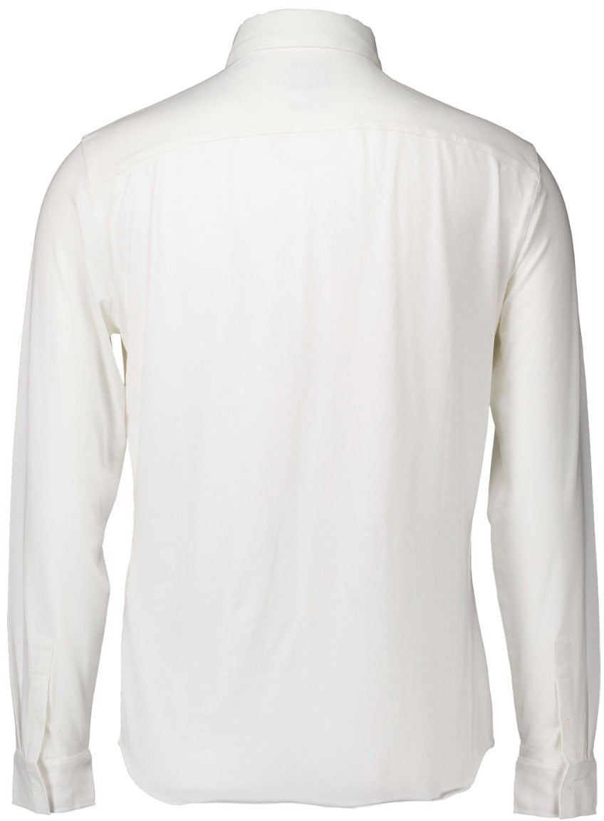 Armani Exchange Armani Exchange Man Jersey Shirt Lange Mouw Overhemden Off White 6dzchj Zjeaz Wit