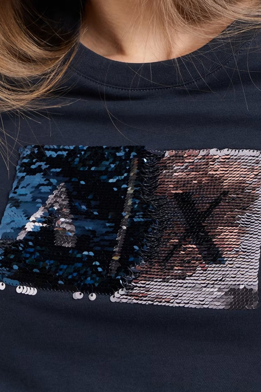 Armani Exchange T-Shirts And Polos Blue Blauw
