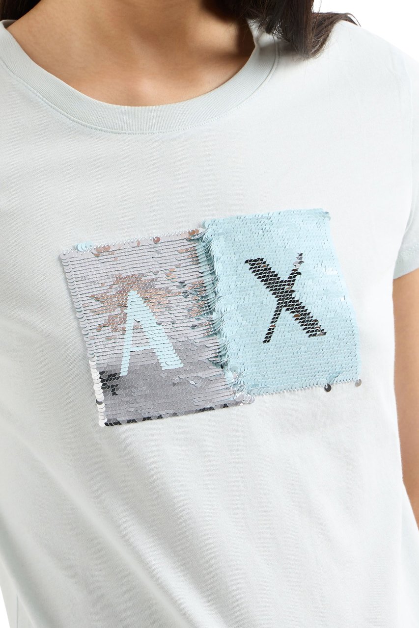 Armani Exchange T-Shirts And Polos Acquamarina Blauw