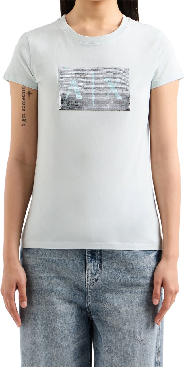 Armani Exchange T-Shirts And Polos Acquamarina Blauw