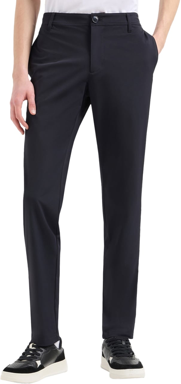 Armani Exchange Trousers Blue Blauw