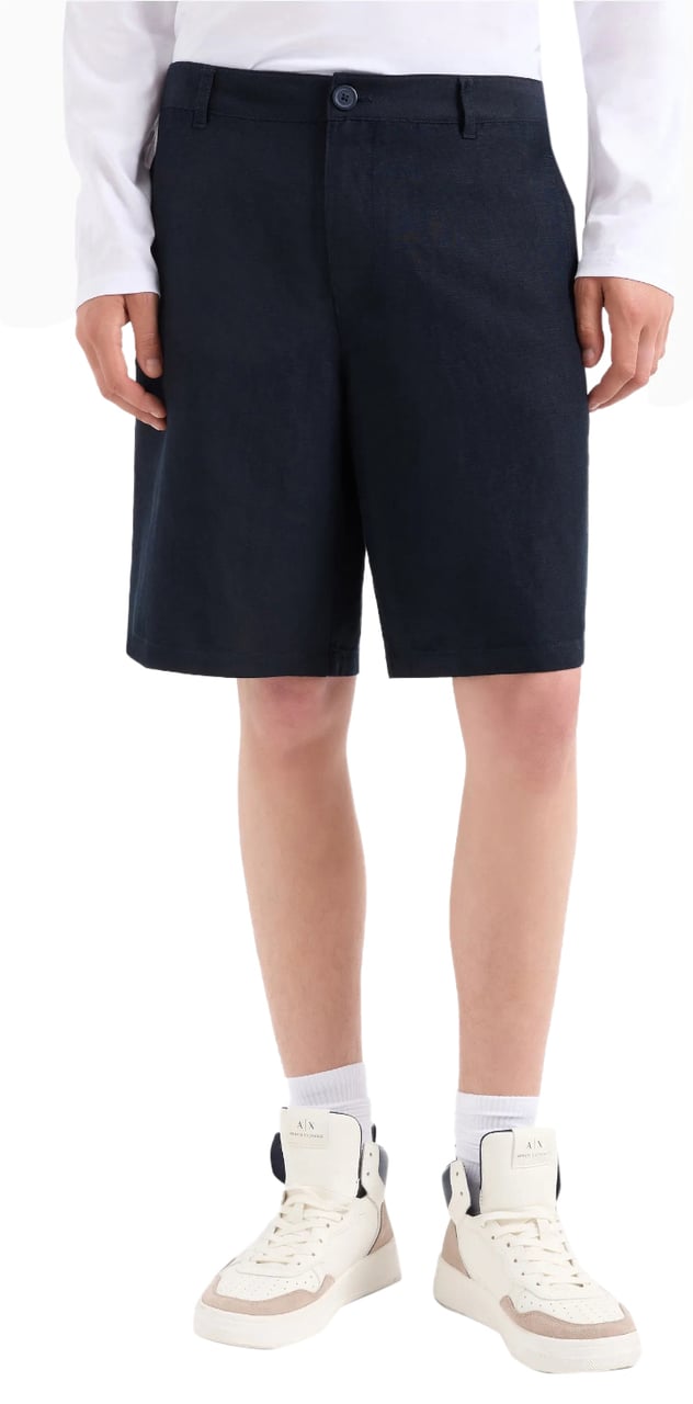 Armani Exchange Trousers Blue Blauw